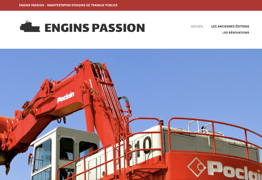Site web - Engins Passion
