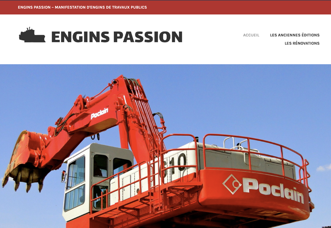 Site web - Engins Passion