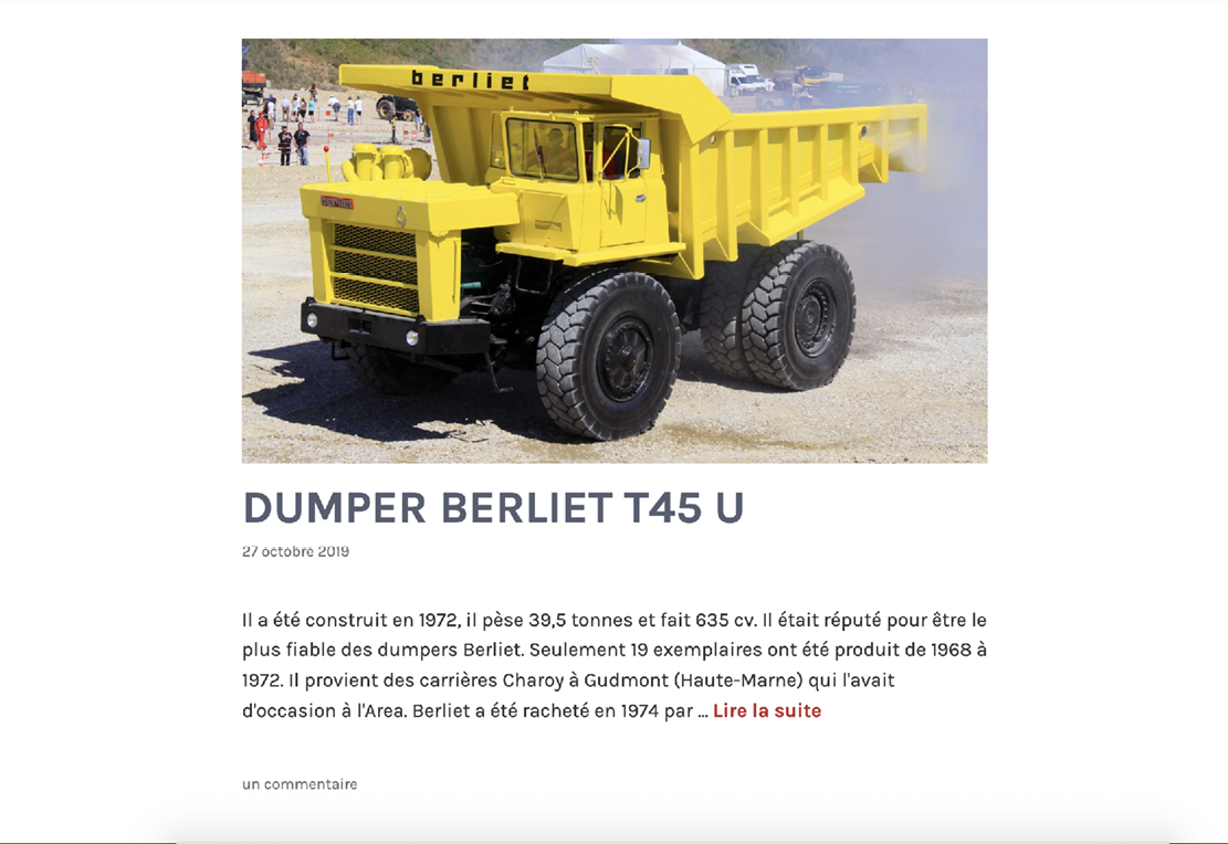 Site web - Engins Passion