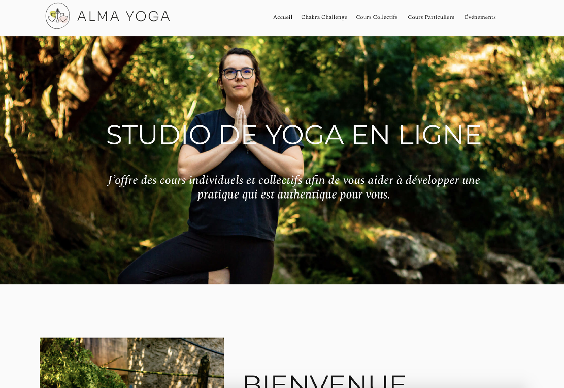 Site web - Alma yoga