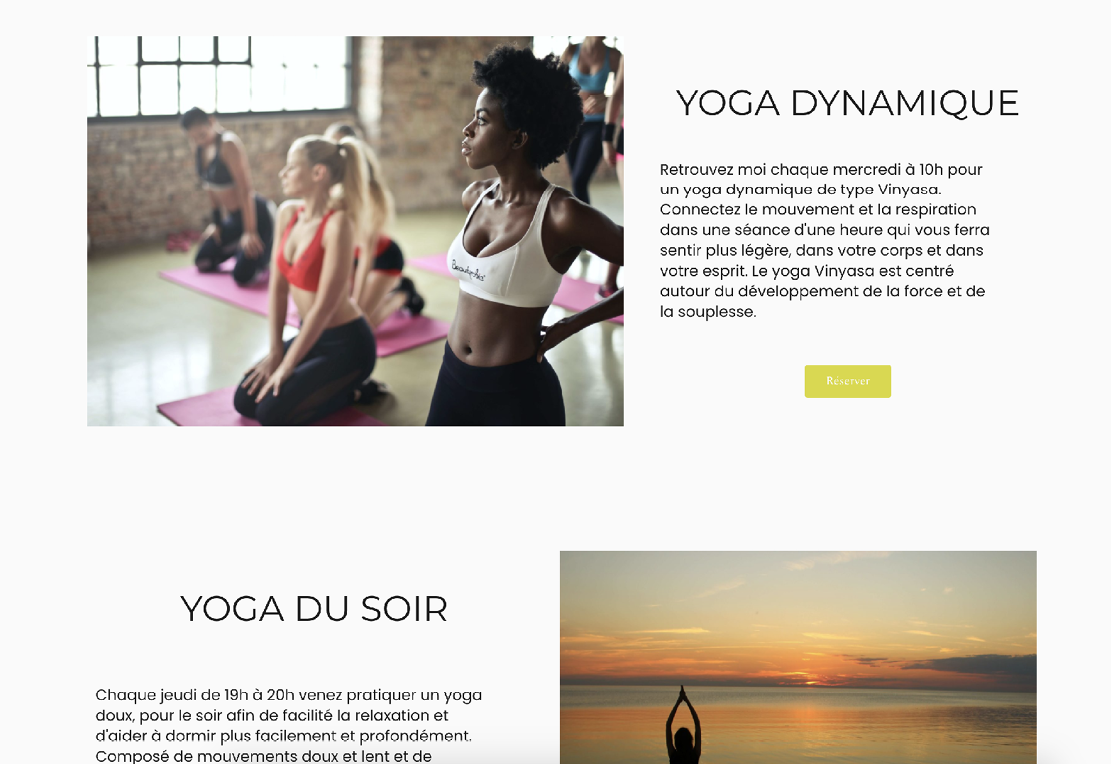 Site web - Alma yoga
