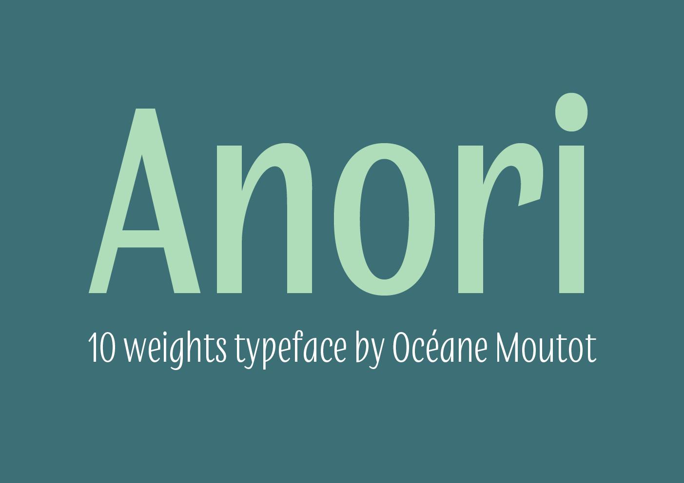 Anori - typographie friendly